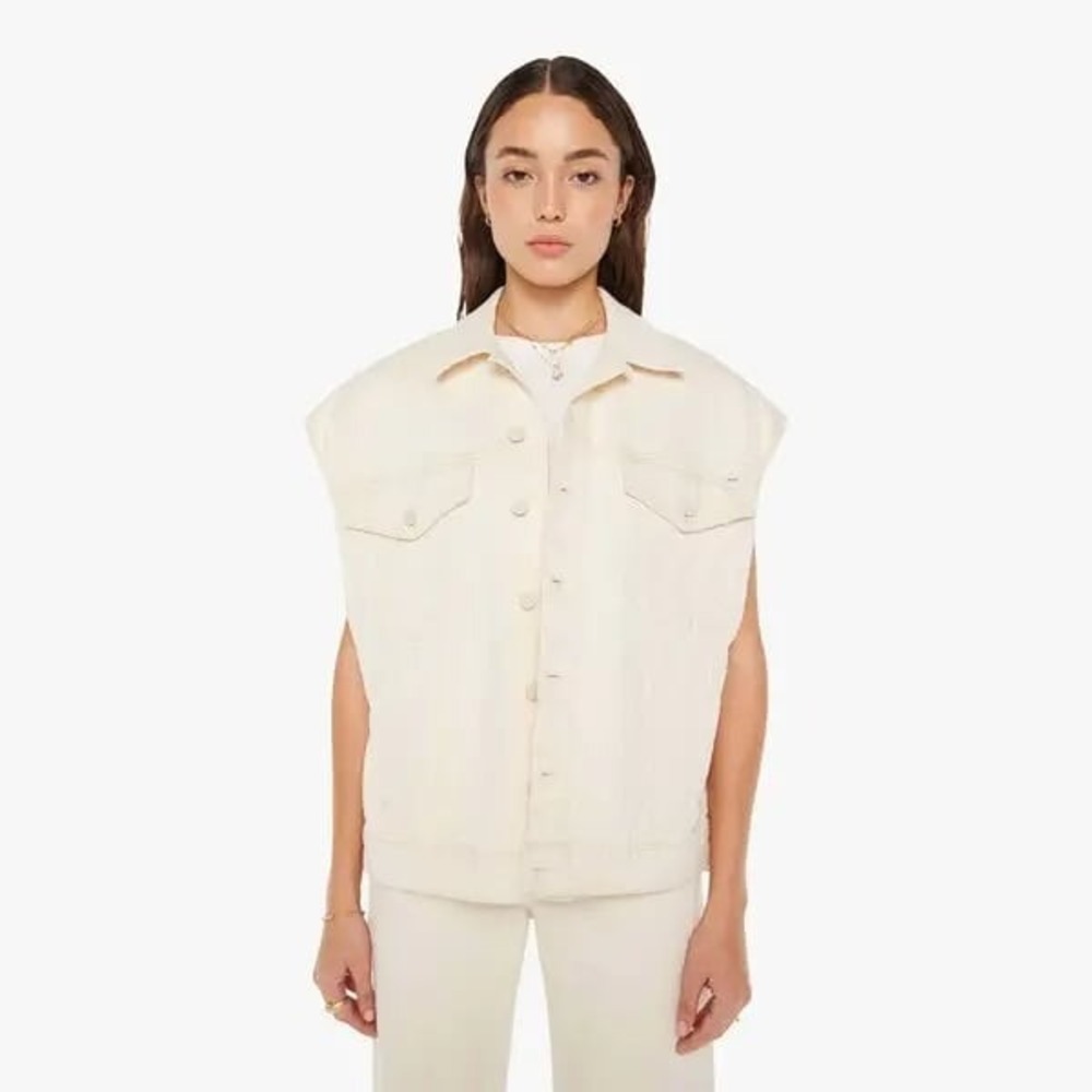 MOTHER Superior The Drifter‎ Poncho Denim Vest Anthropologie Small S